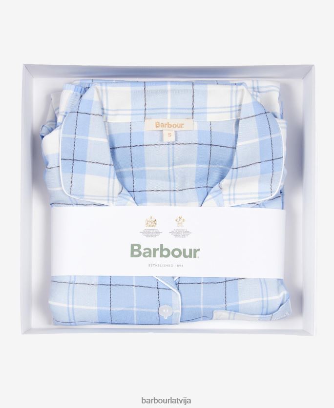 Barbour sievietes ellery pj komplekts P8J88A2037 apģērbs rozā tartāns
