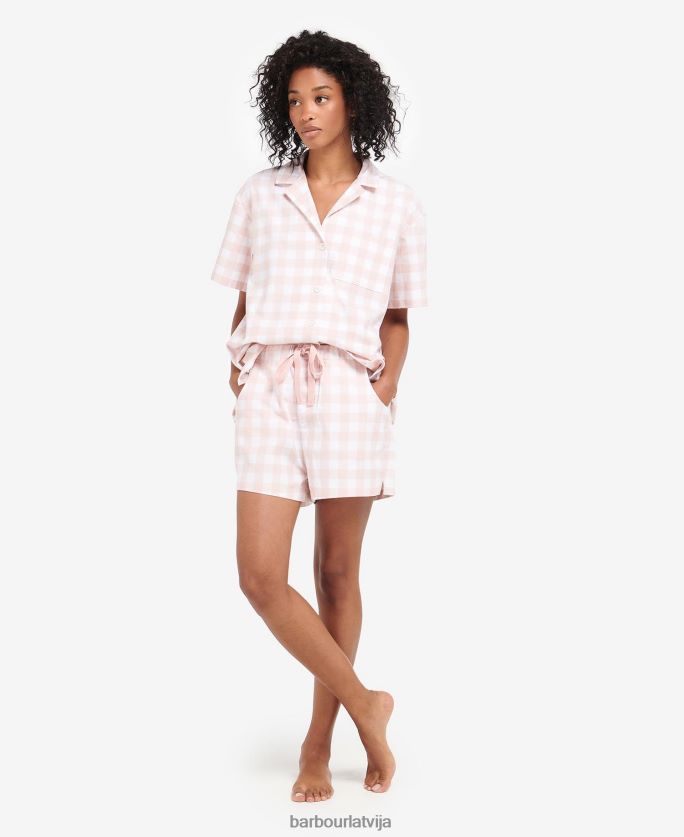 Barbour sievietes etta gingham pj komplekts P8J88A2035 apģērbs gaiši rozā gingham