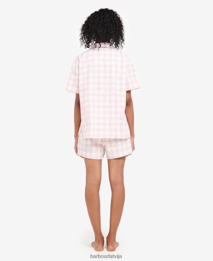 Barbour sievietes etta gingham pj komplekts P8J88A2035 apģērbs gaiši rozā gingham
