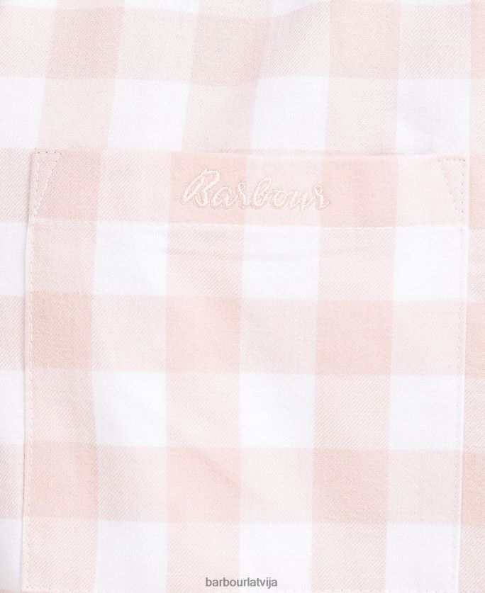 Barbour sievietes etta gingham pj komplekts P8J88A2035 apģērbs gaiši rozā gingham
