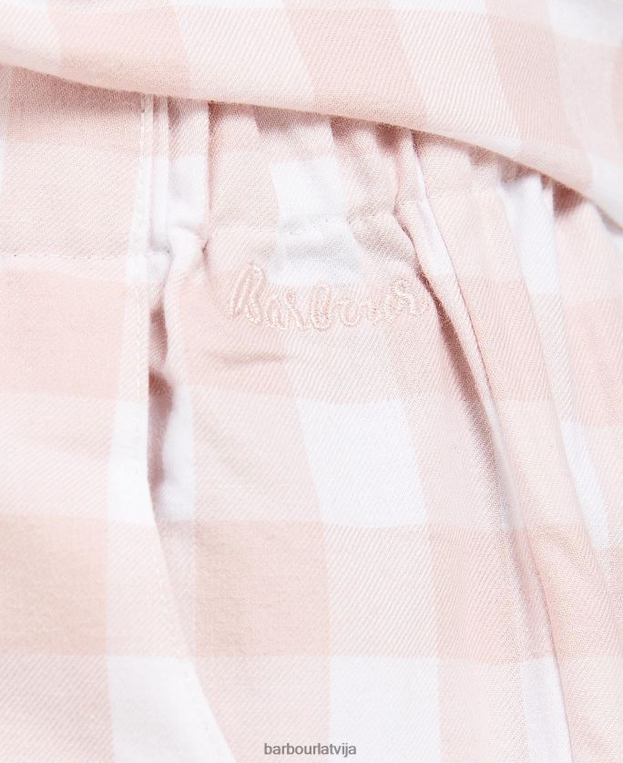 Barbour sievietes etta gingham pj komplekts P8J88A2035 apģērbs gaiši rozā gingham
