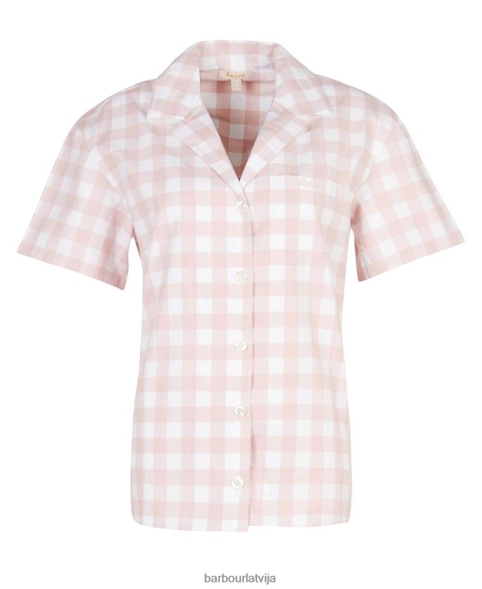 Barbour sievietes etta gingham pj komplekts P8J88A2035 apģērbs gaiši rozā gingham