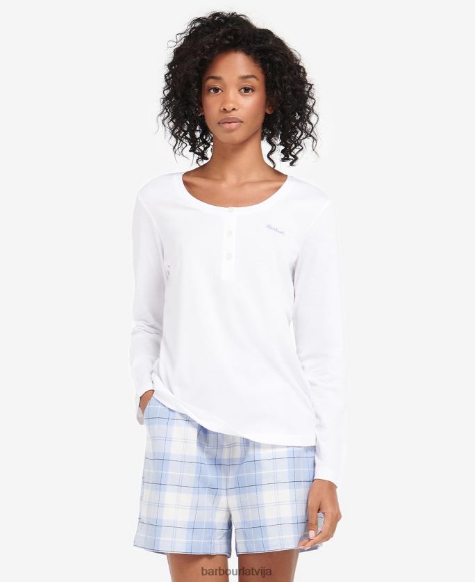 Barbour sievietes etta henley pj komplekts P8J88A2039 apģērbs Tas ir pelēks merģelis