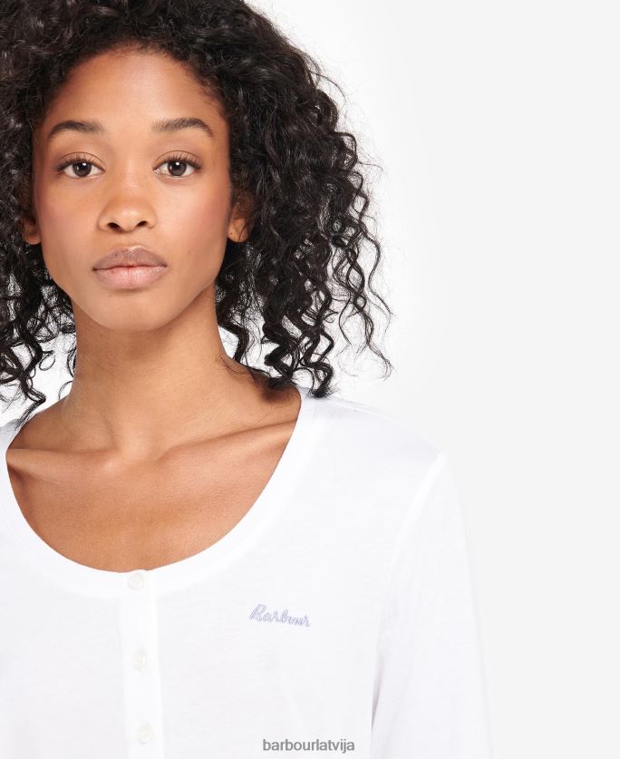 Barbour sievietes etta henley pj komplekts P8J88A2039 apģērbs Tas ir pelēks merģelis