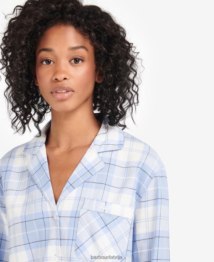 Barbour sievietes etta naktskrekls P8J88A2040 apģērbs rozā tartāns