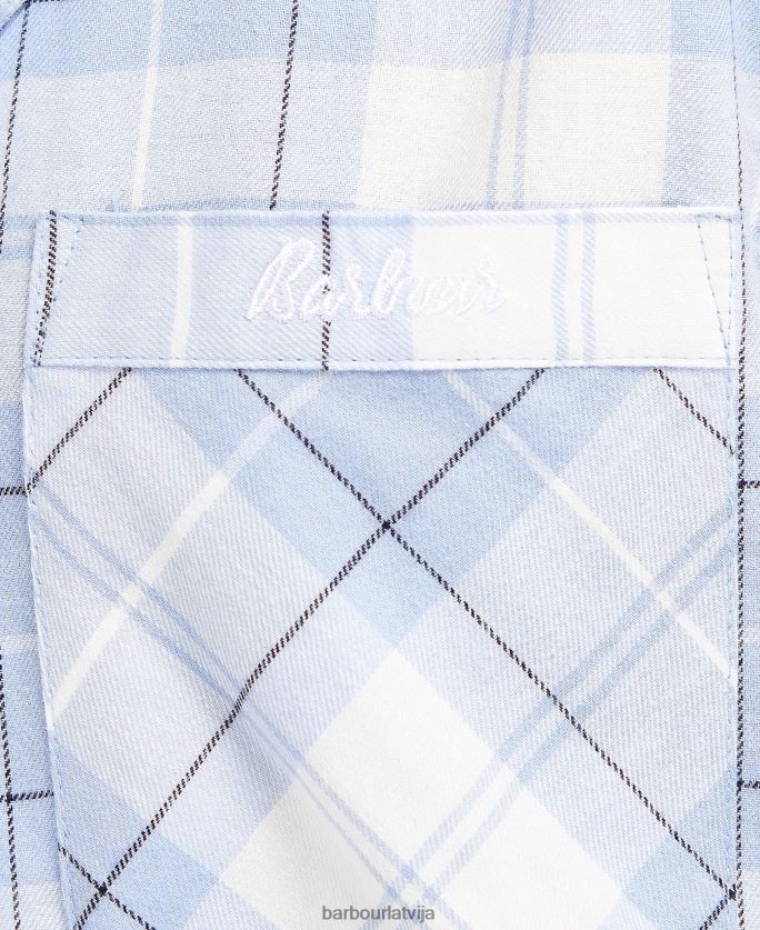 Barbour sievietes etta naktskrekls P8J88A2040 apģērbs rozā tartāns