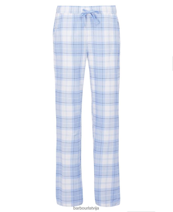 Barbour sievietes nancy pj bikses P8J88A2044 apģērbs rozā tartāns