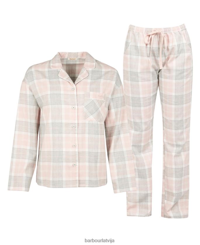 Barbour sievietes schlafanzug-set ellery P8J88A2038 apģērbs rozā tartāns