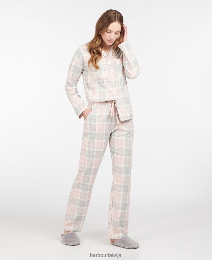 Barbour sievietes schlafanzug-set ellery P8J88A2038 apģērbs rozā tartāns