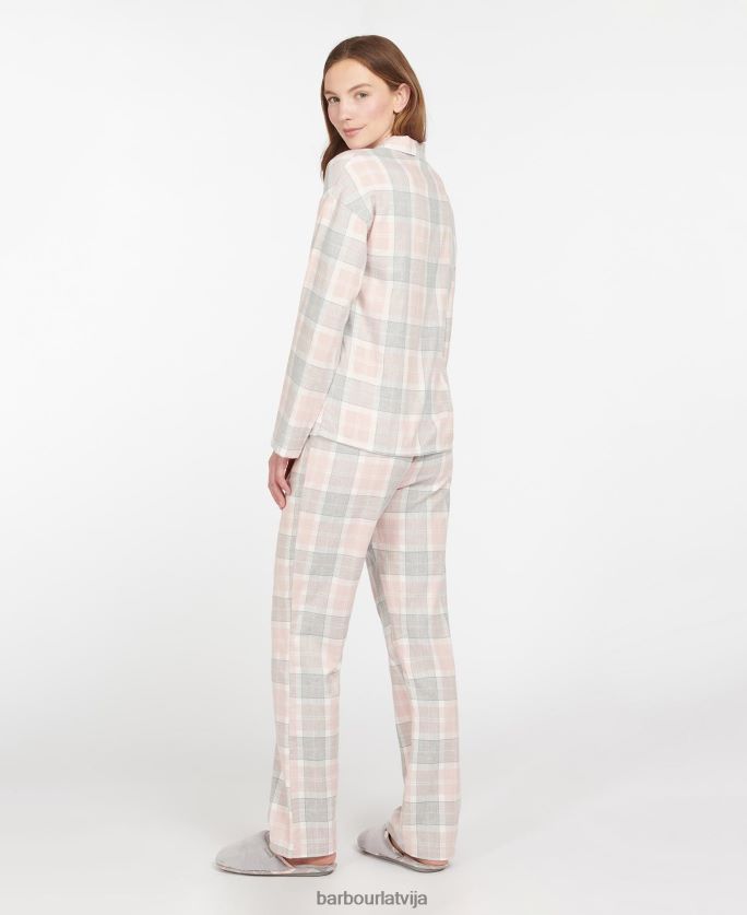 Barbour sievietes schlafanzug-set ellery P8J88A2038 apģērbs rozā tartāns