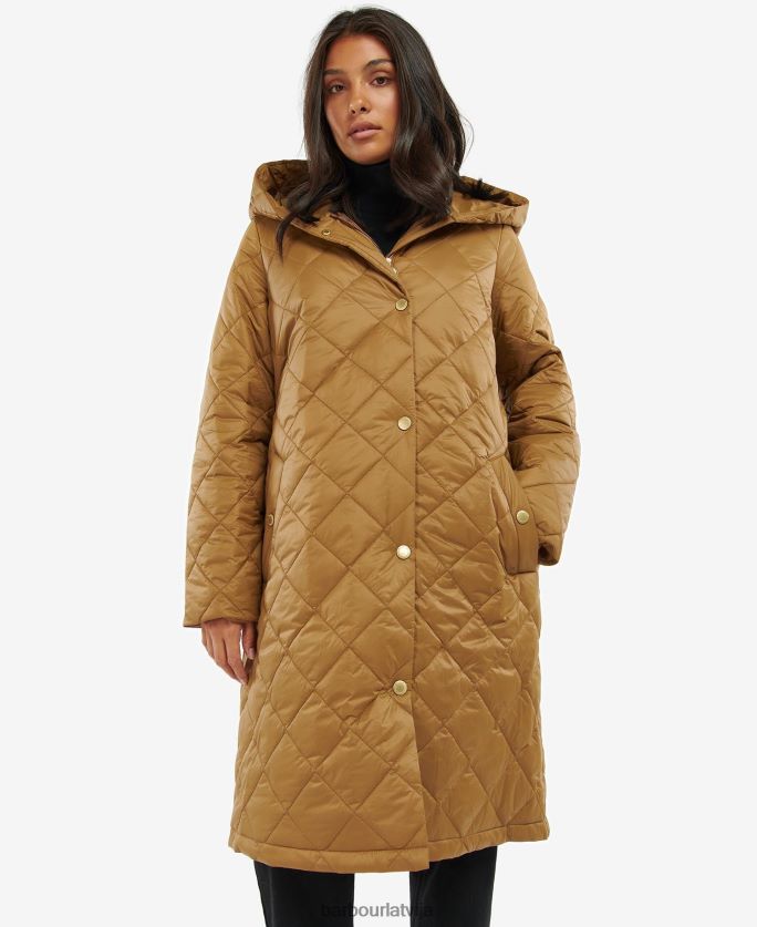 Barbour sievietes Rockhampton stepēta jaka P8J88A1466 apģērbs sadedzināta plēne