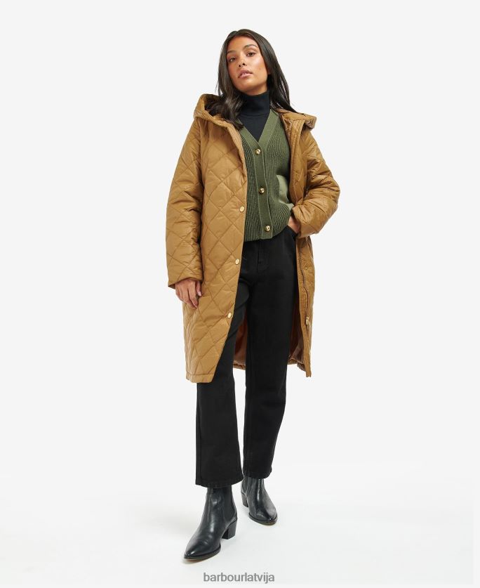 Barbour sievietes Rockhampton stepēta jaka P8J88A1466 apģērbs sadedzināta plēne