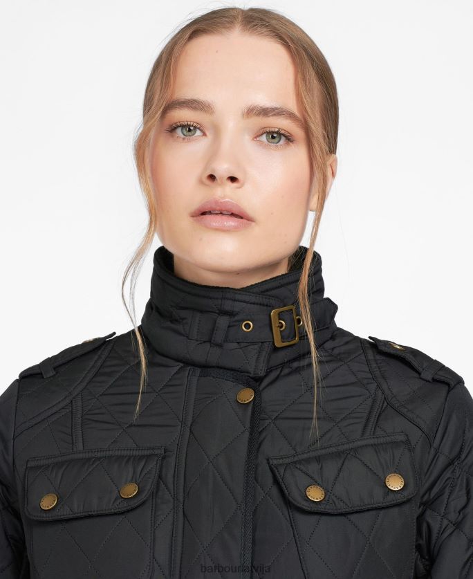 Barbour sievietes Tourer international polarquilt jaka P8J88A1445 apģērbs melns