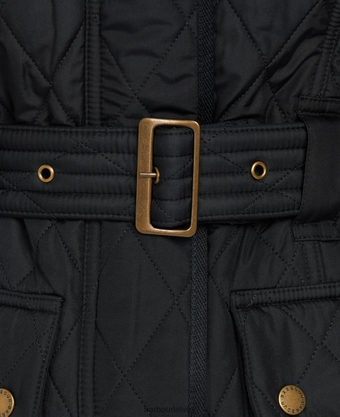 Barbour sievietes Tourer international polarquilt jaka P8J88A1445 apģērbs melns