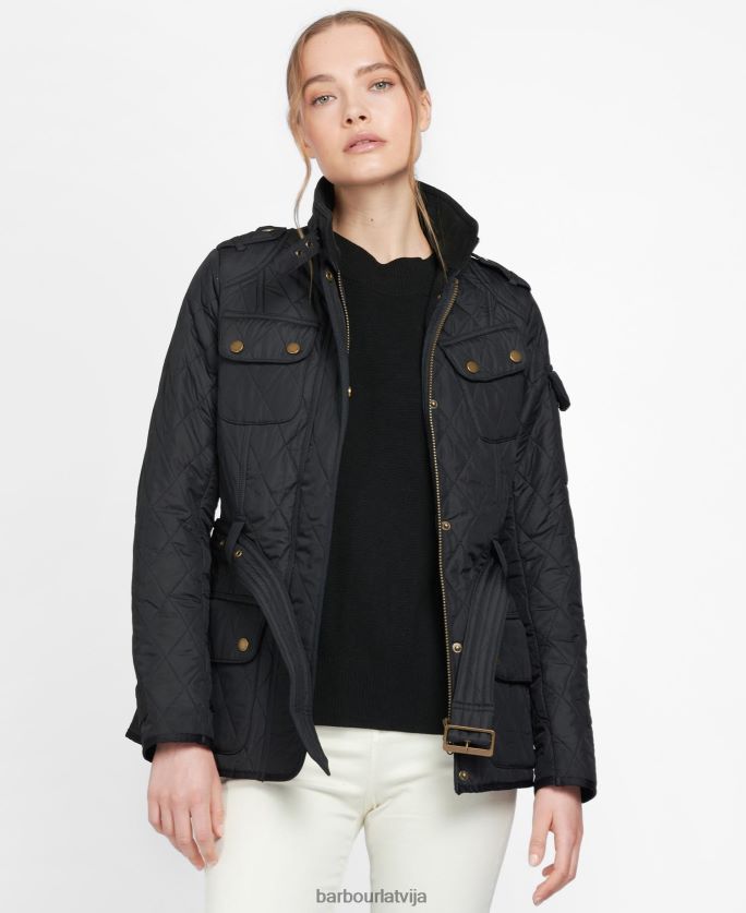 Barbour sievietes Tourer international polarquilt jaka P8J88A1445 apģērbs melns
