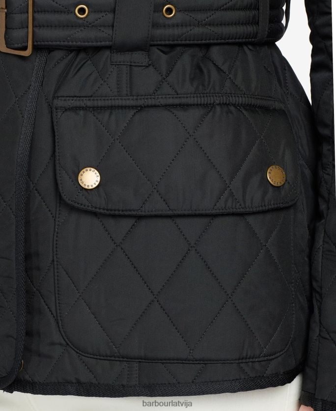 Barbour sievietes Tourer international polarquilt jaka P8J88A1445 apģērbs melns