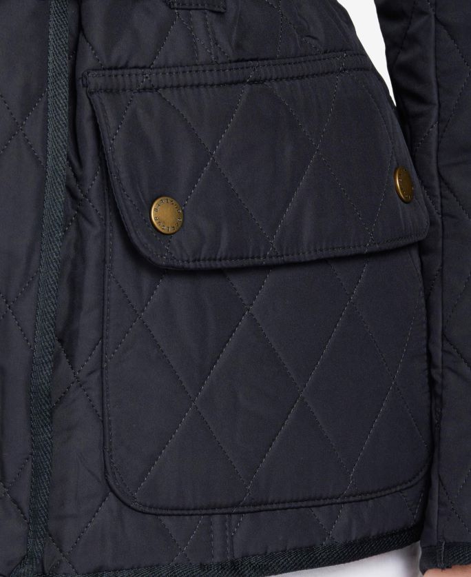 Barbour sievietes Tourer international polarquilt jaka P8J88A1451 apģērbs melns