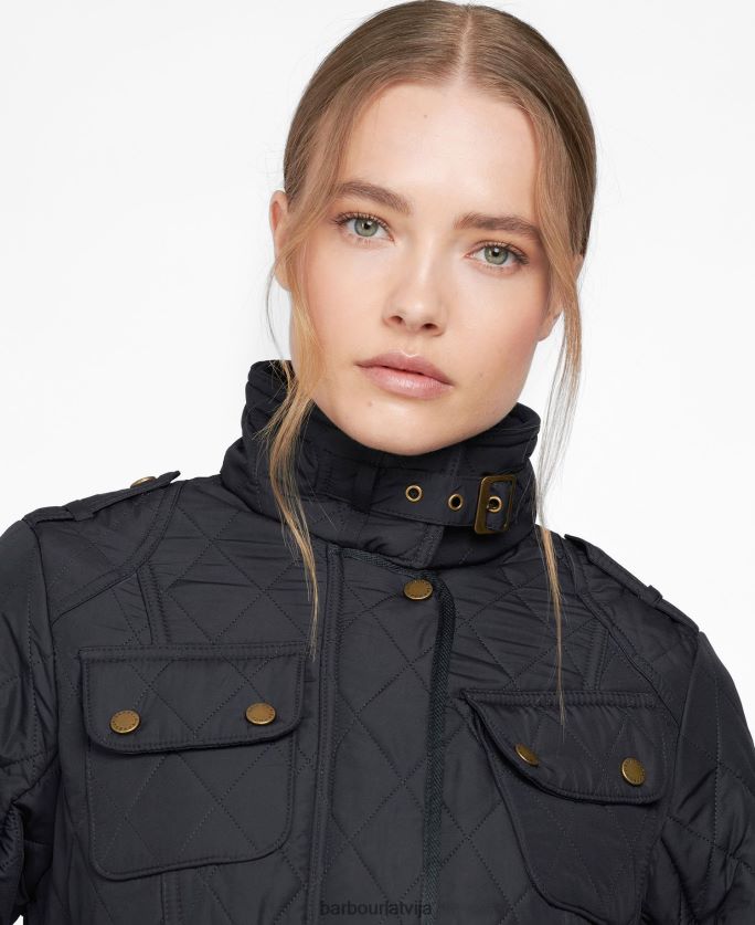 Barbour sievietes Tourer international polarquilt jaka P8J88A1451 apģērbs melns