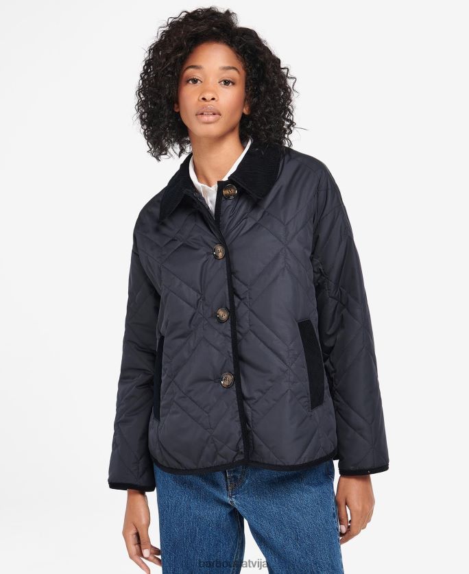 Barbour sievietes barrhead stepēts skapītis P8J88A1425 apģērbs tumša flote/senā papele