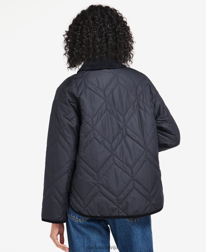 Barbour sievietes barrhead stepēts skapītis P8J88A1425 apģērbs tumša flote/senā papele