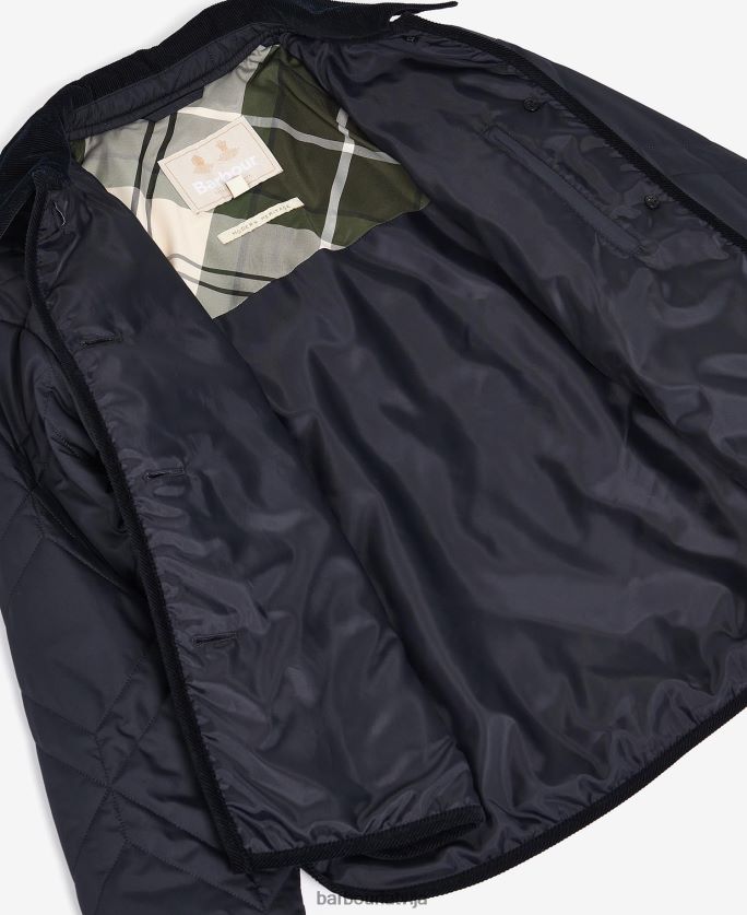 Barbour sievietes barrhead stepēts skapītis P8J88A1425 apģērbs tumša flote/senā papele