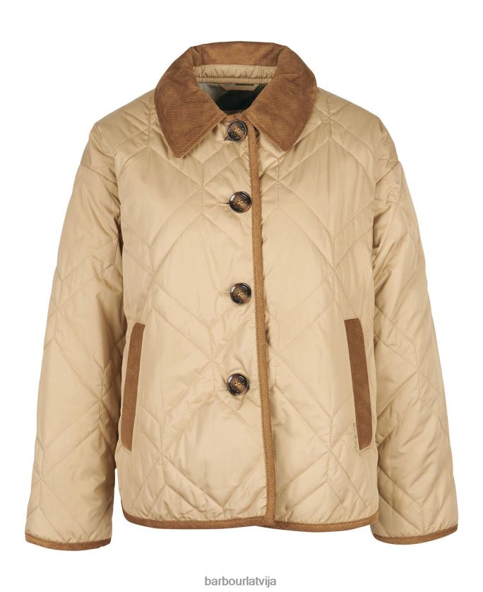 Barbour sievietes barrhead stepēts skapītis P8J88A1493 apģērbs tumša flote/senā papele