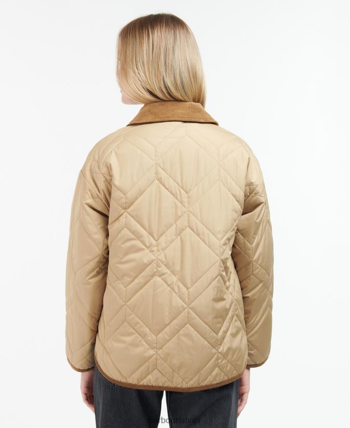 Barbour sievietes barrhead stepēts skapītis P8J88A1493 apģērbs tumša flote/senā papele