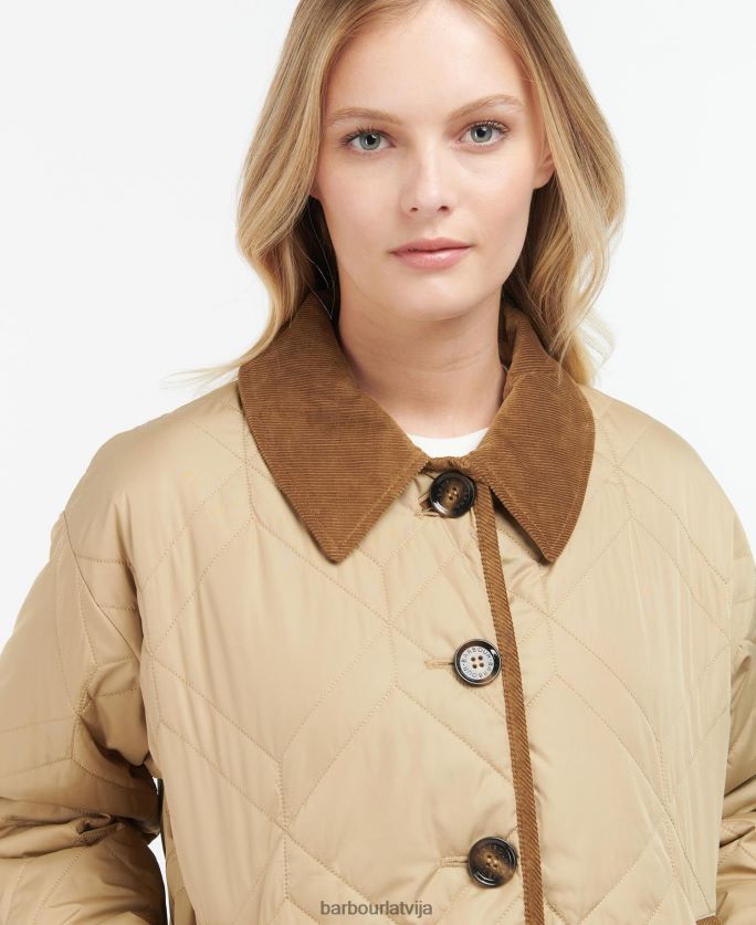 Barbour sievietes barrhead stepēts skapītis P8J88A1493 apģērbs tumša flote/senā papele