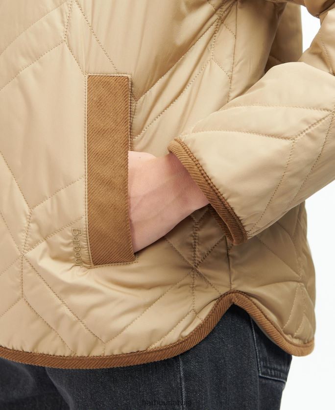Barbour sievietes barrhead stepēts skapītis P8J88A1493 apģērbs tumša flote/senā papele
