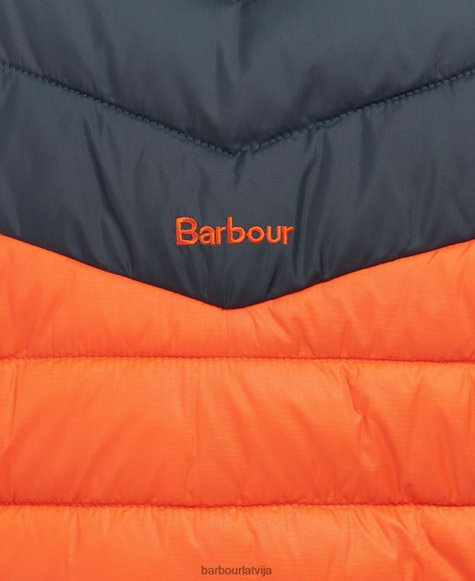 Barbour sievietes blencarn stepēta jaka P8J88A1459 apģērbs uguns/tumša flote/kleita