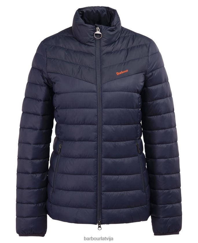 Barbour sievietes blencarn stepēta jaka P8J88A1499 apģērbs uguns/tumša flote/kleita