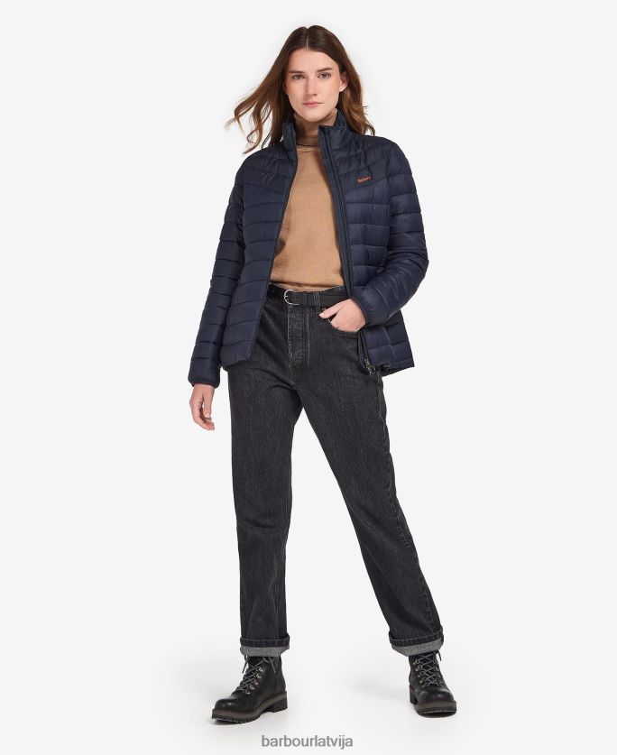 Barbour sievietes blencarn stepēta jaka P8J88A1499 apģērbs uguns/tumša flote/kleita