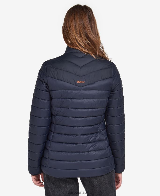 Barbour sievietes blencarn stepēta jaka P8J88A1499 apģērbs uguns/tumša flote/kleita