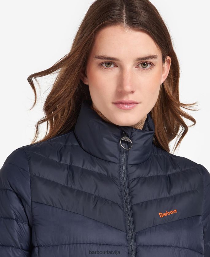 Barbour sievietes blencarn stepēta jaka P8J88A1499 apģērbs uguns/tumša flote/kleita