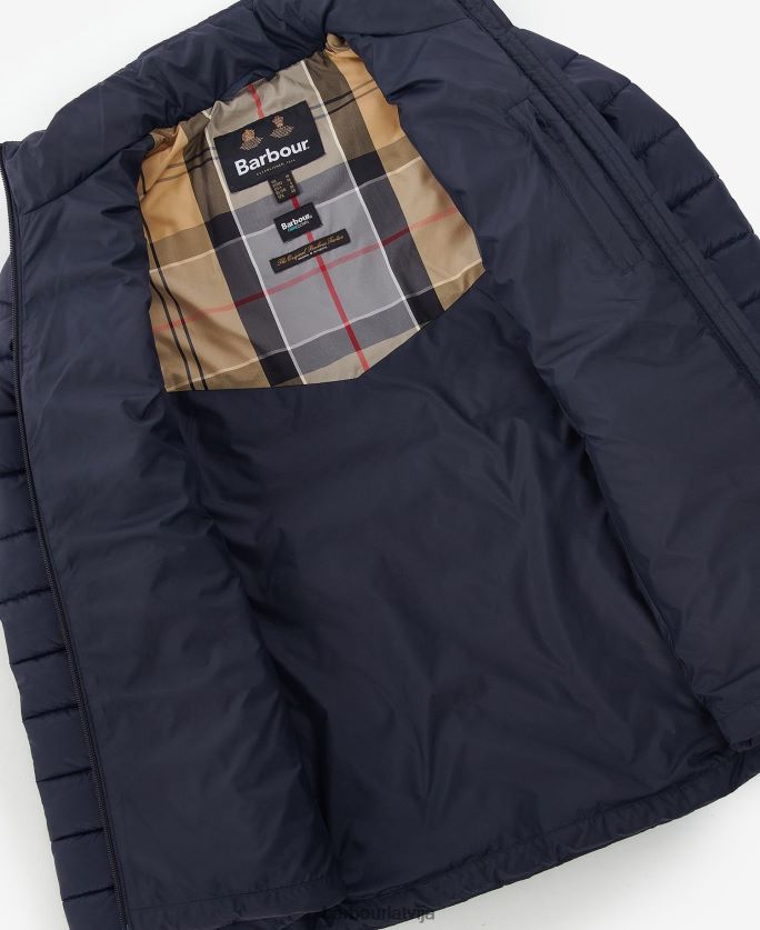 Barbour sievietes blencarn stepēta jaka P8J88A1499 apģērbs uguns/tumša flote/kleita