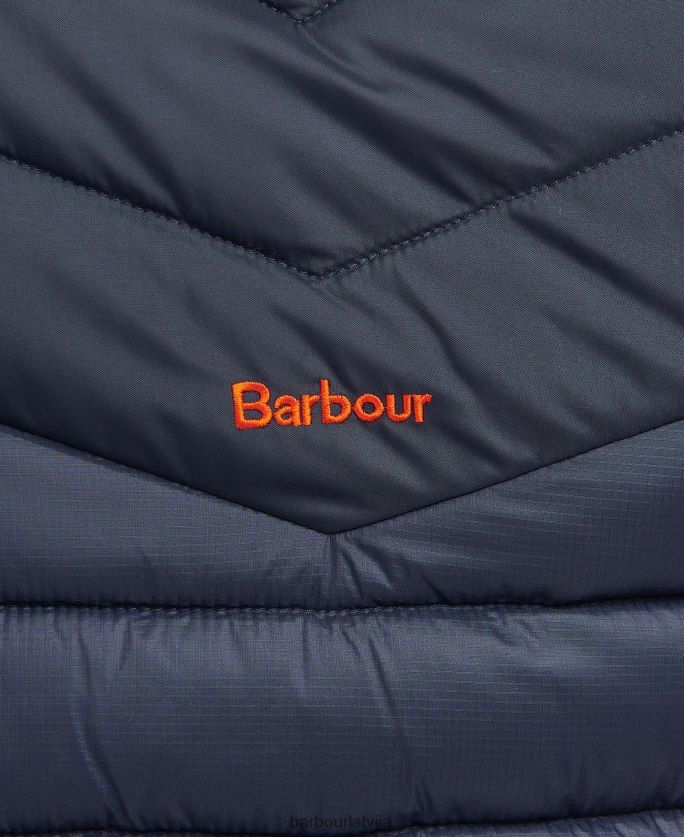 Barbour sievietes blencarn stepēta jaka P8J88A1499 apģērbs uguns/tumša flote/kleita