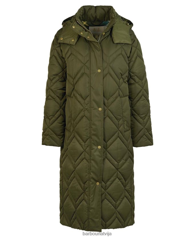Barbour sievietes cassius stepēta jaka P8J88A1442 apģērbs melns/seno papardes tartāns