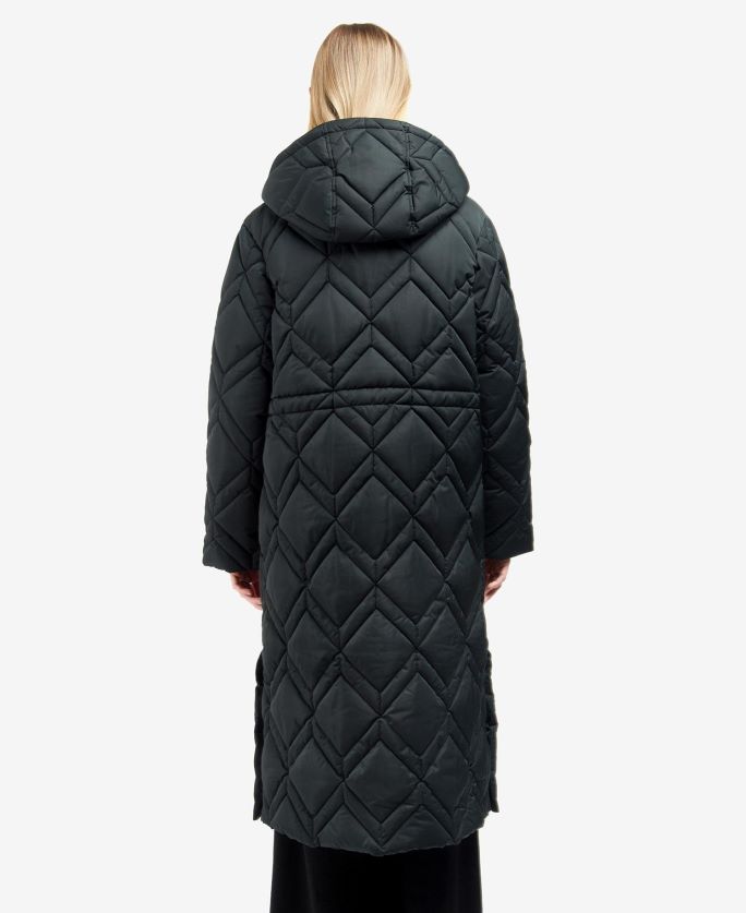 Barbour sievietes cassius stepēta jaka P8J88A1519 apģērbs melns/seno papardes tartāns