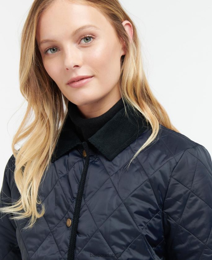 Barbour sievietes clydebank stepēta jaka P8J88A1439 apģērbs melns