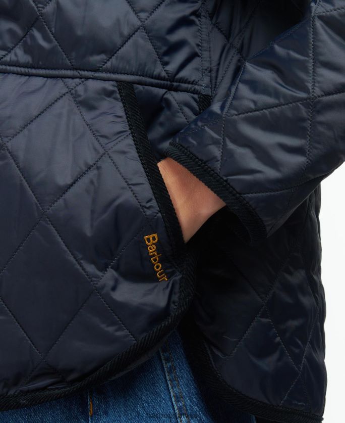 Barbour sievietes clydebank stepēta jaka P8J88A1439 apģērbs melns