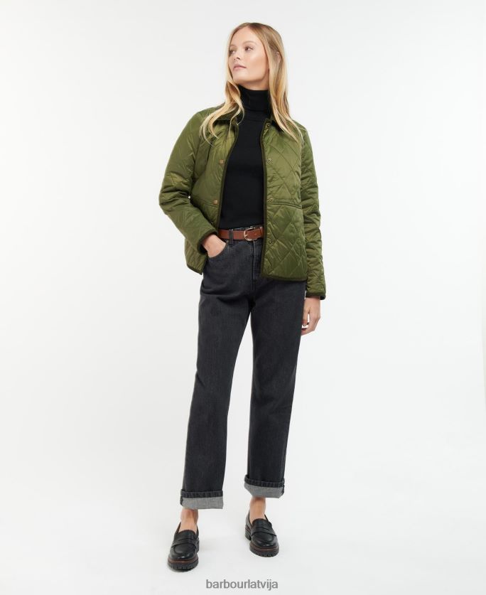 Barbour sievietes clydebank stepēta jaka P8J88A1465 apģērbs melns