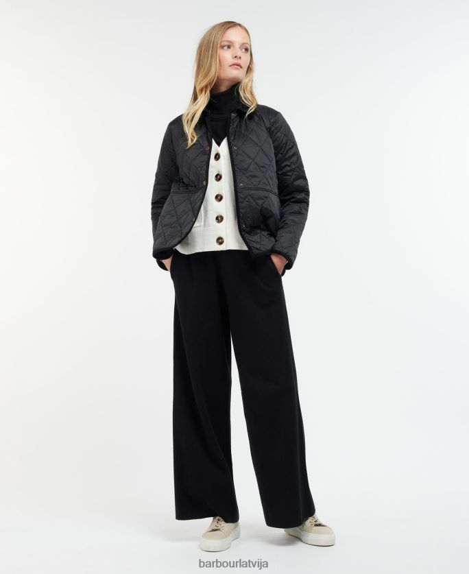 Barbour sievietes clydebank stepēta jaka P8J88A1486 apģērbs melns
