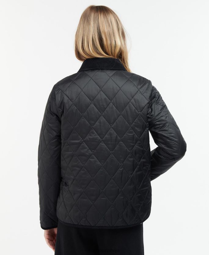 Barbour sievietes clydebank stepēta jaka P8J88A1486 apģērbs melns