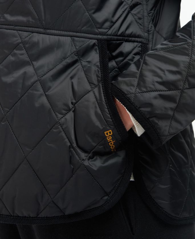 Barbour sievietes clydebank stepēta jaka P8J88A1486 apģērbs melns