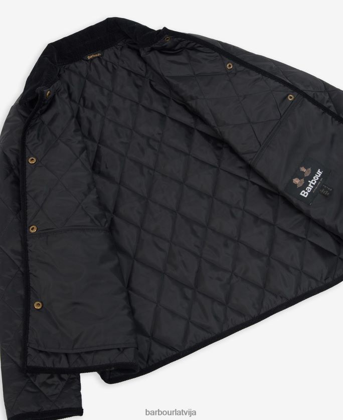 Barbour sievietes clydebank stepēta jaka P8J88A1486 apģērbs melns
