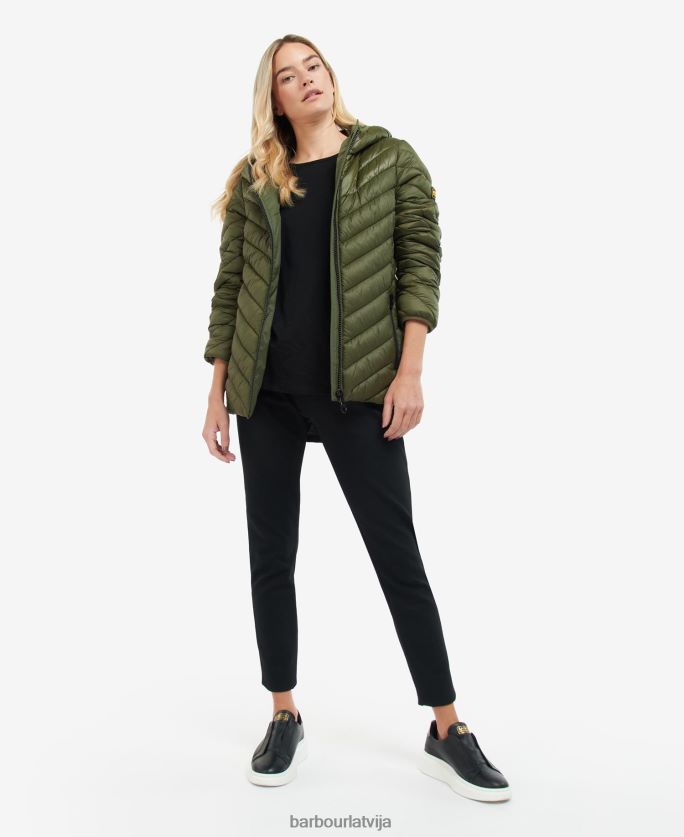 Barbour sievietes cosford stepēta jaka P8J88A1476 apģērbs klasisks melns