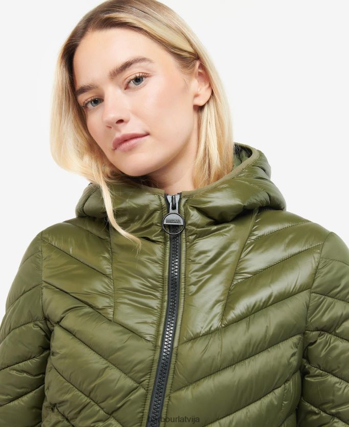 Barbour sievietes cosford stepēta jaka P8J88A1476 apģērbs klasisks melns