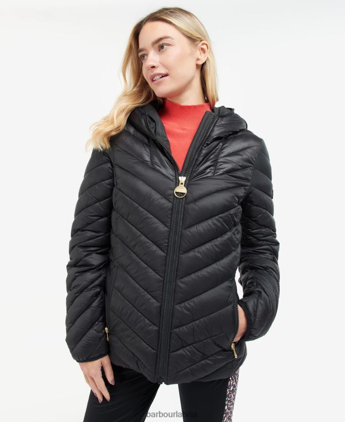 Barbour sievietes cosford stepēta jaka P8J88A1487 apģērbs klasisks melns