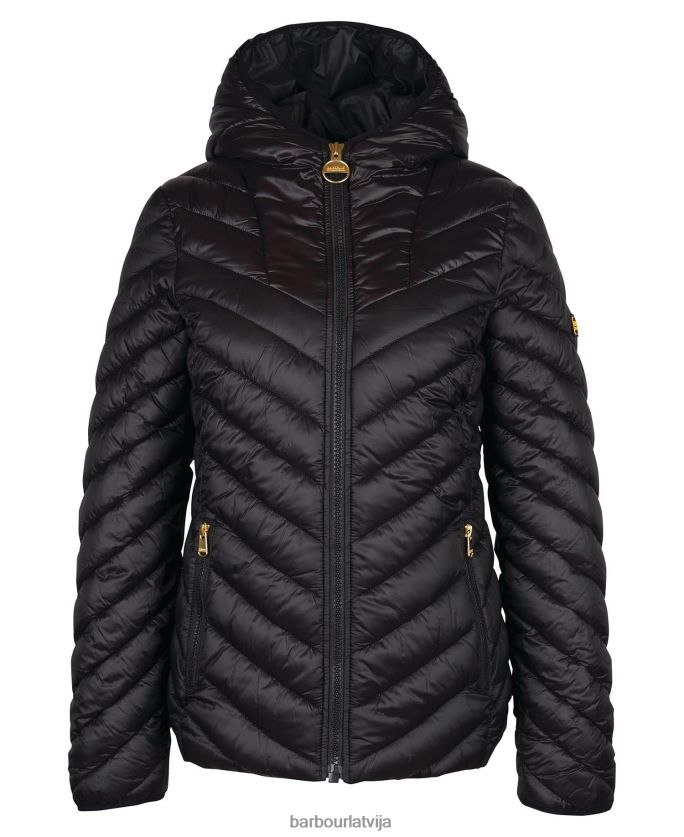 Barbour sievietes cosford stepēta jaka P8J88A1487 apģērbs klasisks melns