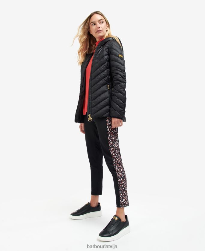 Barbour sievietes cosford stepēta jaka P8J88A1487 apģērbs klasisks melns